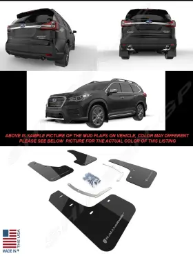 MF49-UR-BLK-SIL RALLY ARMOR Mud Flaps Ascent Subaru