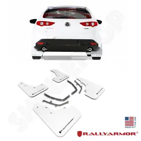 MF61-UR-WH-BLK RALLY ARMOR Mud Flaps Hatchback Mazda MF61-UR-WH-BLK RALLY ARMOR Mud Flaps Hatchback Mazda