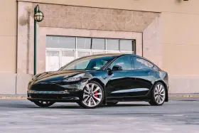 MF62-UR-BLK-BL RALLY ARMOR Tesla Mud Flap #2