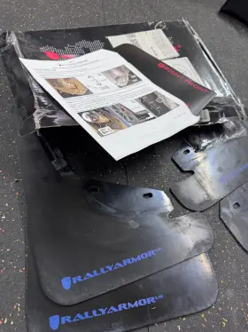 MF72-UR-BLK-BL RALLY ARMOR Mud Flaps Guards Tesla