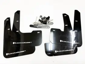 MF79-UR-BLK-WH RALLY ARMOR Mud Flaps Line Elantra