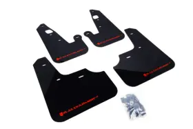 MF8-UR-BLK-RD RALLY ARMOR Splash Guards Mud Flaps
