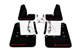 MF89-UR-BLK-RD RALLY ARMOR Splash Guards Mud Flaps