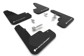 MF96-UR-BLK-WH RALLY ARMOR Mud Flap Ford Mustang Mach