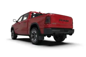 RALMF98-UR-BLK-RD RALLY ARMOR Mud Flap 1500 Dodge Ram Rebel #2