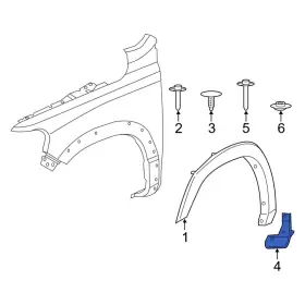 68443498AA RAM OE Front Right Mud Flap 1500