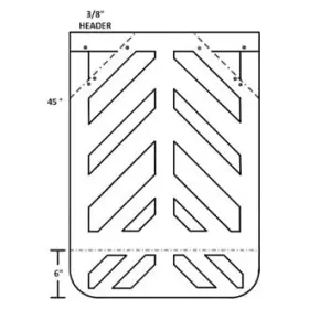 MF2430RC SIRCO Chevron Mud Flap