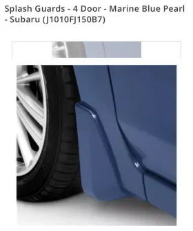 J1010FJ150B7 SUBARU Splash Guards Door Pearl Marine