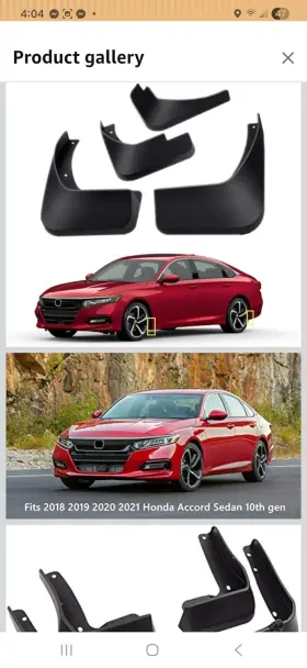 AD10-MF-01 TOPGRIL Mud Flaps Splash Guard Front Rear Kit