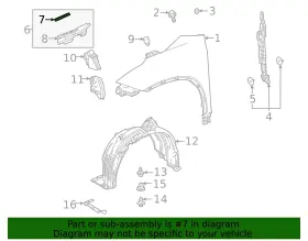 53388-0E090 TOYOTA Shield Seal Hood Front Highlander 53388-0E090 TOYOTA Shield Seal Hood Front Highlander