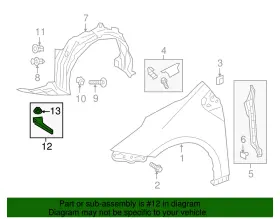 53851-02210 TOYOTA Liner Extension #2