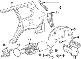 58578-0E080 TOYOTA Mud Guard