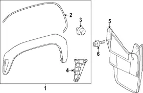 76622-AK010 TOYOTA Mud Guard
