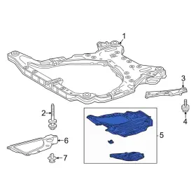 514200E041 TOYOTA OE Front Floor Pan Splash Shield Highlander