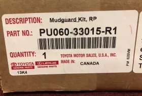 PU06033015R1 TOYOTA Rear Mud Guard Set Camry