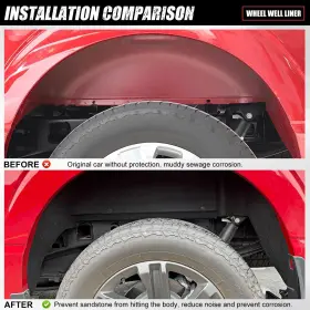735071646245 UTIIY Wheel Liner Rear Guards Mud Flaps F150 #2