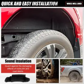 735071646245 UTIIY Wheel Liner Rear Guards Mud Flaps F150 #3