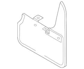 11A-075-101 VOLKSWAGEN Splash Guards Rear