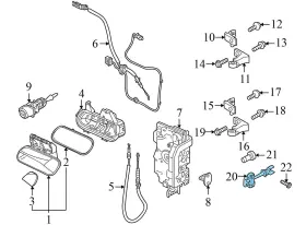 11A837249A VOLKSWAGEN Pro Front Door Check Rod Vw #3