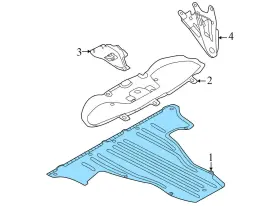 1EA825102C VOLKSWAGEN Rear Underbody Liner Cover Panel Vw #3
