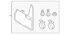 2GJ-075-101 VOLKSWAGEN Splash Guards Rear