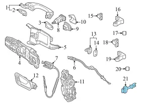 2GJ837249A VOLKSWAGEN Taos Front Door Check Rod Se Vw #3