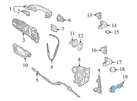 2GJ839249A VOLKSWAGEN Taos Rear Door Check Rod Vw #3