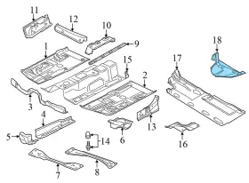 3C0825216B VOLKSWAGEN Rear Right Underbody Shield Panel Liner #3 3C0825216B VOLKSWAGEN Rear Right Underbody Shield Panel Liner #3
