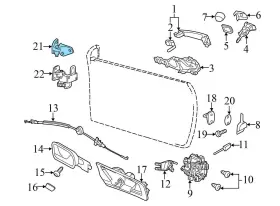3C0831402D VOLKSWAGEN Eos Front Right Upper Door Hinge Vw #3