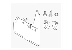 561-075-101-A VOLKSWAGEN Splash Guards Rear Passat