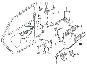 561839249 VOLKSWAGEN Rear Door Check Rod Vw Passat #3