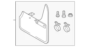 5GV-075-105 VOLKSWAGEN Splash Guards Rear