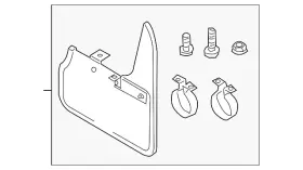 5GV-075-116 VOLKSWAGEN Splash Guards Front Gti 5GV-075-116 VOLKSWAGEN Splash Guards Front Gti