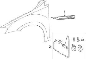 5H0-075-111-A VOLKSWAGEN Splash Guards Front
