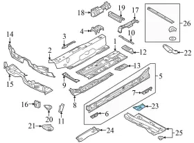 5Q0825272A VOLKSWAGEN Sportwagen Front Right Underbody Shield #3