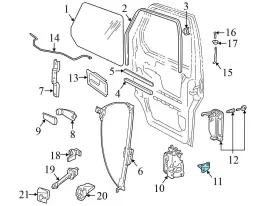 7D0837767D VOLKSWAGEN Front Door Latch Striker Plate Vw #3