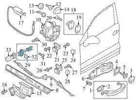 7P0837249 VOLKSWAGEN Front Door Check Rod Vw Touareg #3
