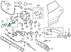 7P0839249C VOLKSWAGEN Rear Door Check Rod Vw Touareg #3