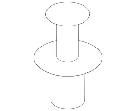 8E0-825-267 VOLKSWAGEN Stone Guard Rivet