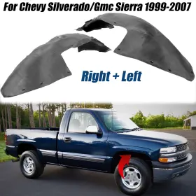 15186612 VOOL2807 Front Splash Shield Fender Liner Set Chevy