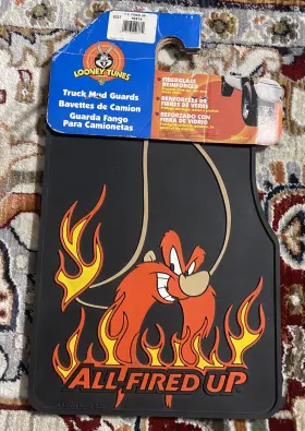 081134103379 WARNER Nos Looney Tunes Yosemite Mud Flaps Fired