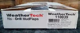 110039 WEATHERTECH Drill Mudflaps Front Ford Explorer