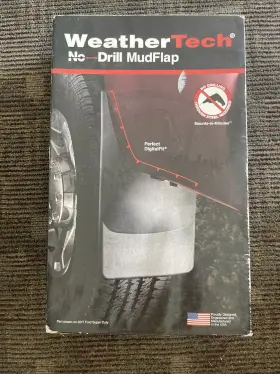 120045 WEATHERTECH Drill Mudflaps Set Rear Toyota Tundra