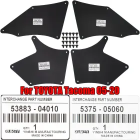5375-05060 XUKEY Set Inner Fender Liner Arm Dust Splash Water