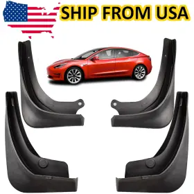 YS03004 XUKEY Drilling Set Mud Flaps Car Splash Guards Tesla