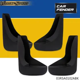 YEW63499 YELLOWSPEED Car Front Rear Splash Guards Mud Flaps