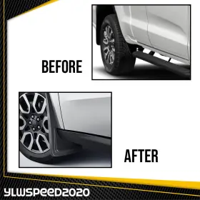 V-03RSA12K9ABK YLWSPEED20 Splash Guards Mud Flaps Xlt Ford #3