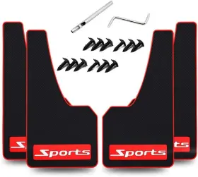 YUNM-4PCRBMD YUNM Car Rubber Mud Flaps Flapsguard Splash