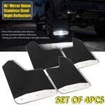 4x Universal Car Van Pickup Mud Flaps Stainless Steel Reflectors Splash Guards &. Fixed Price $16.53.