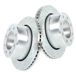 Rear Drilled Slotted Rotors + Brake Pads For Dodge Ram 2500 3500 2009-2018. Fixed Price $203.99.